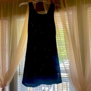 Black elegant Crystal doll dress great condition
